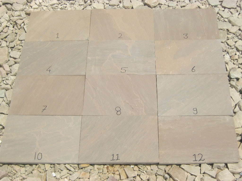 autumn brown paving stone in united kingdom