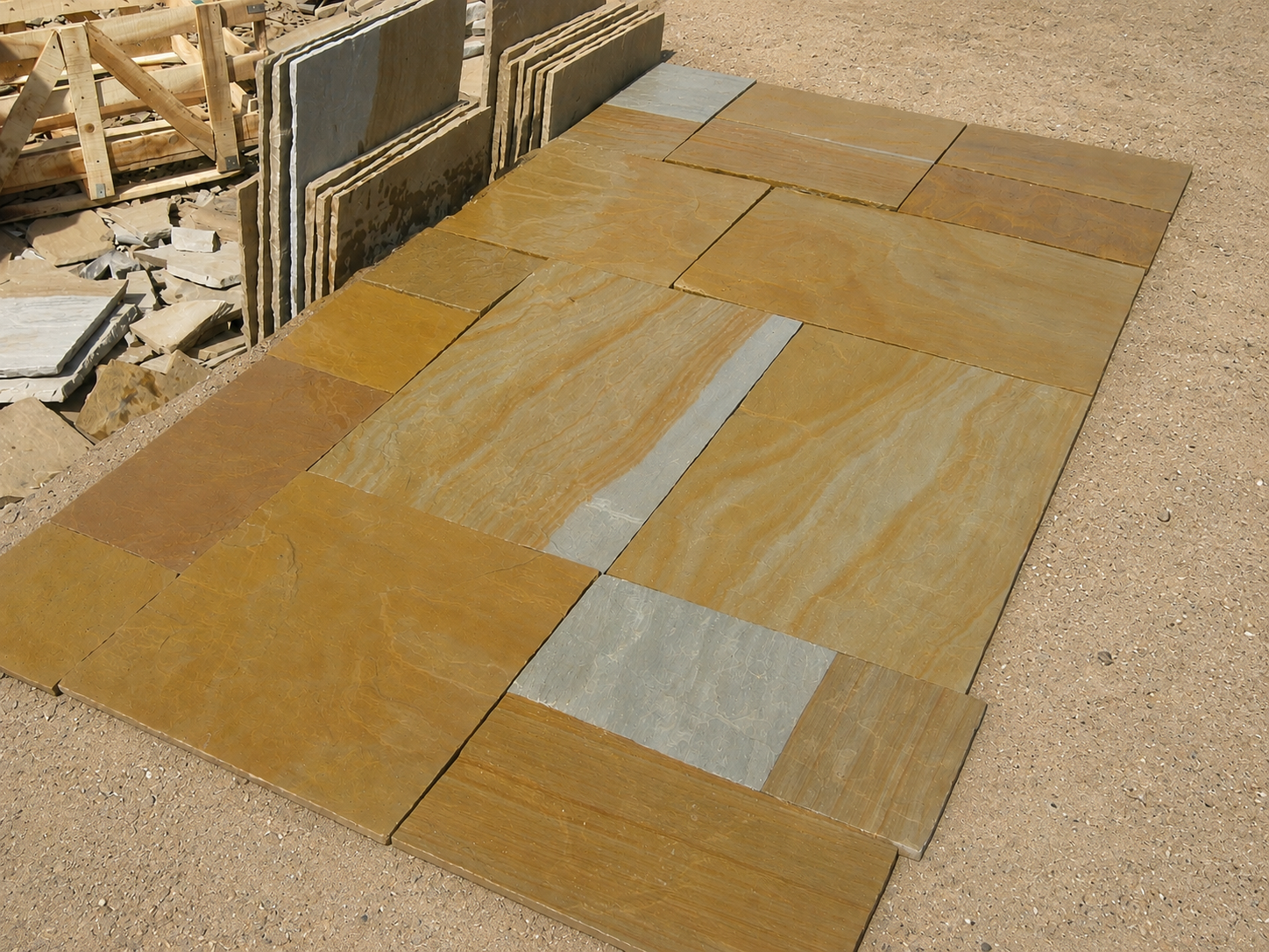 camel dust paving stone